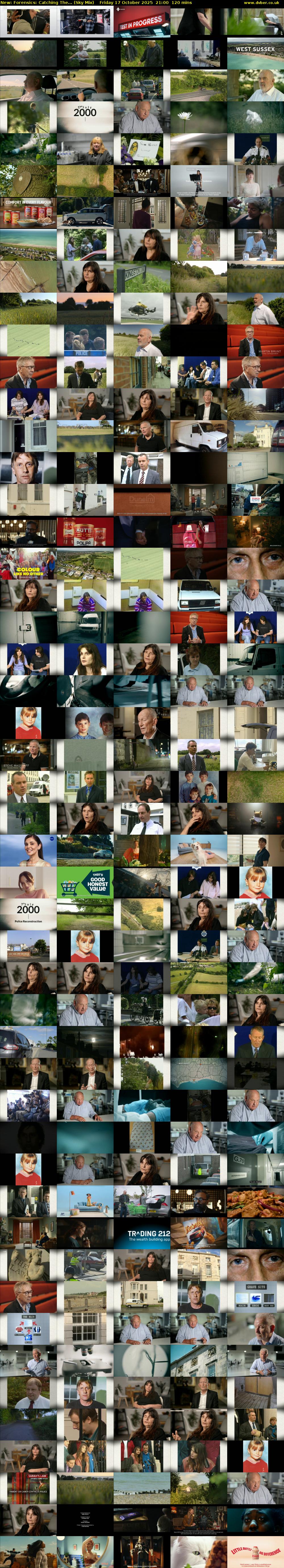 Forensics: Catching The... (Sky Mix) Friday 17 October 2025 21:00 - 23:00