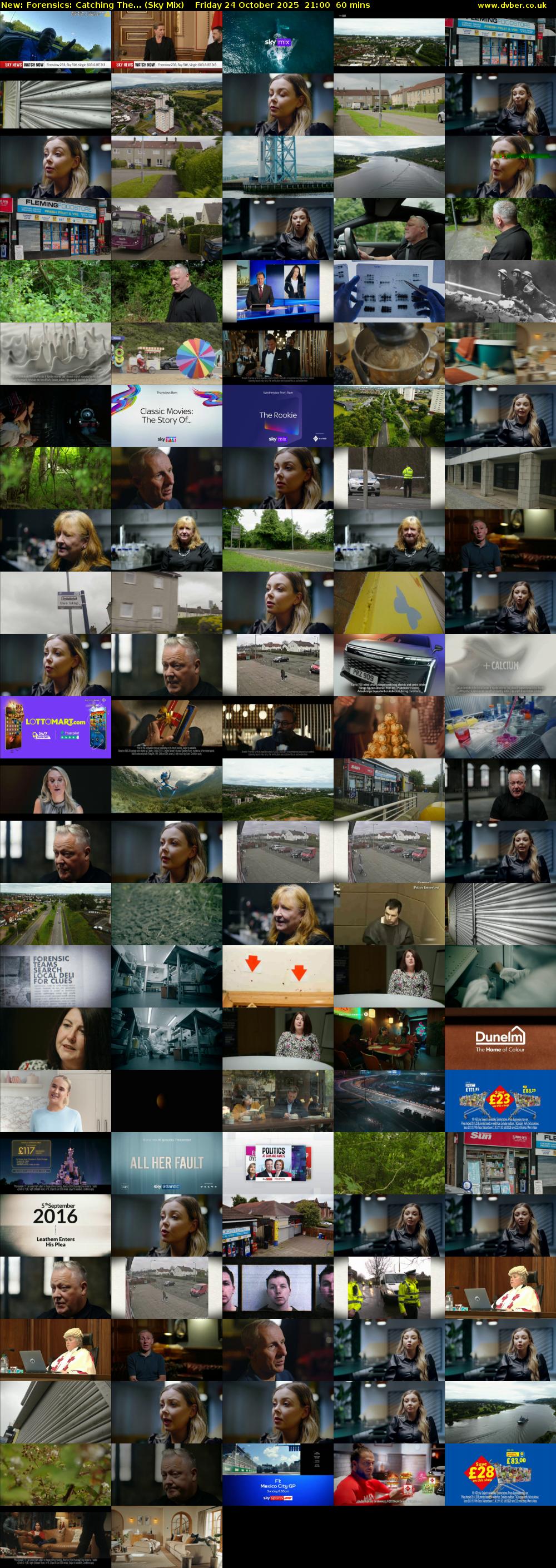 Forensics: Catching The... (Sky Mix) Friday 24 October 2025 21:00 - 22:00