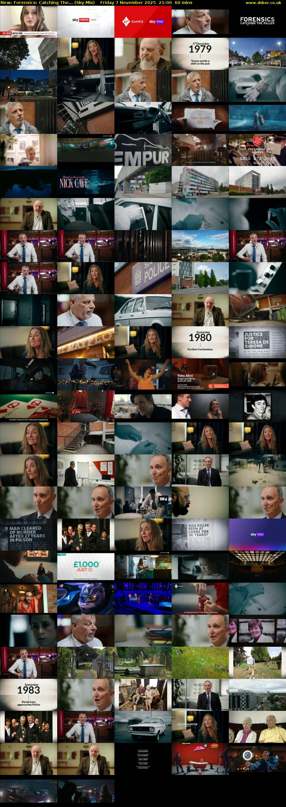 Forensics: Catching The... (Sky Mix) Friday 7 November 2025 21:00 - 22:00