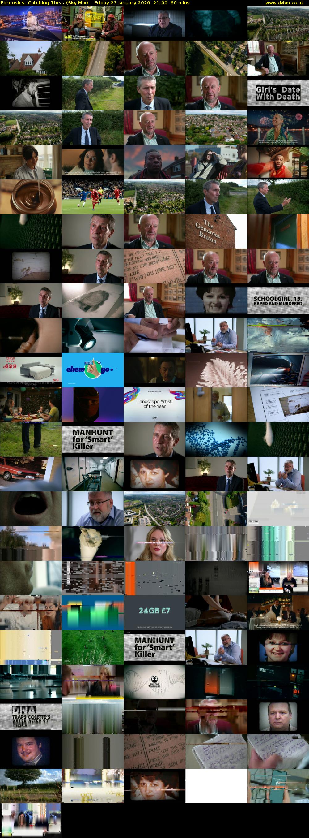 Forensics: Catching The... (Sky Mix) Friday 23 January 2026 21:00 - 22:00