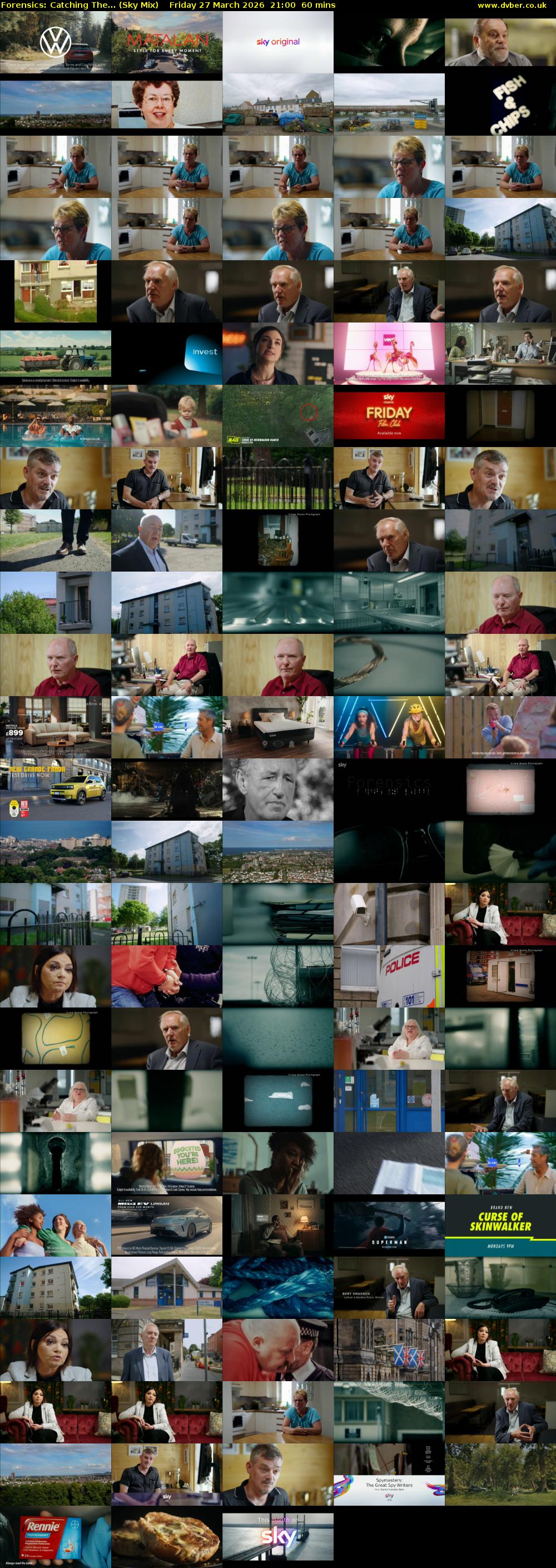 Forensics: Catching The... (Sky Mix) Friday 27 March 2026 21:00 - 22:00