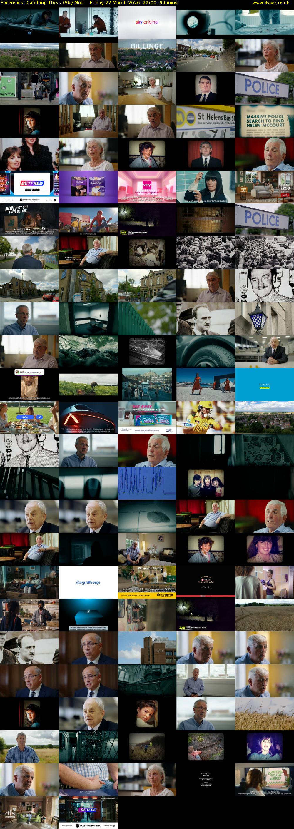 Forensics: Catching The... (Sky Mix) Friday 27 March 2026 22:00 - 23:00