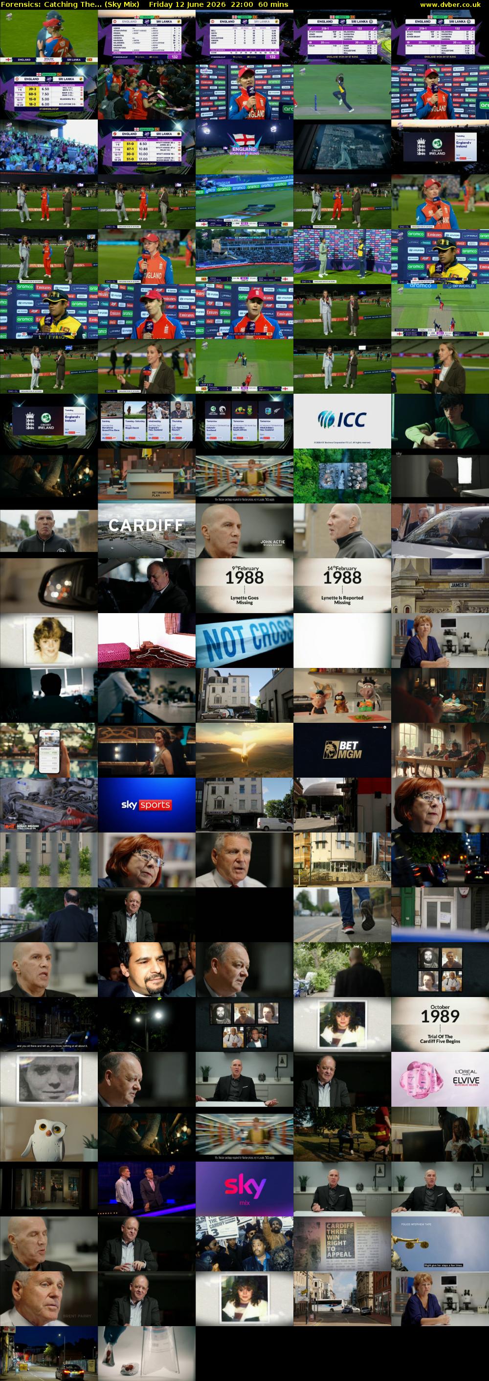 Forensics: Catching The... (Sky Mix) Friday 12 June 2026 22:00 - 23:00