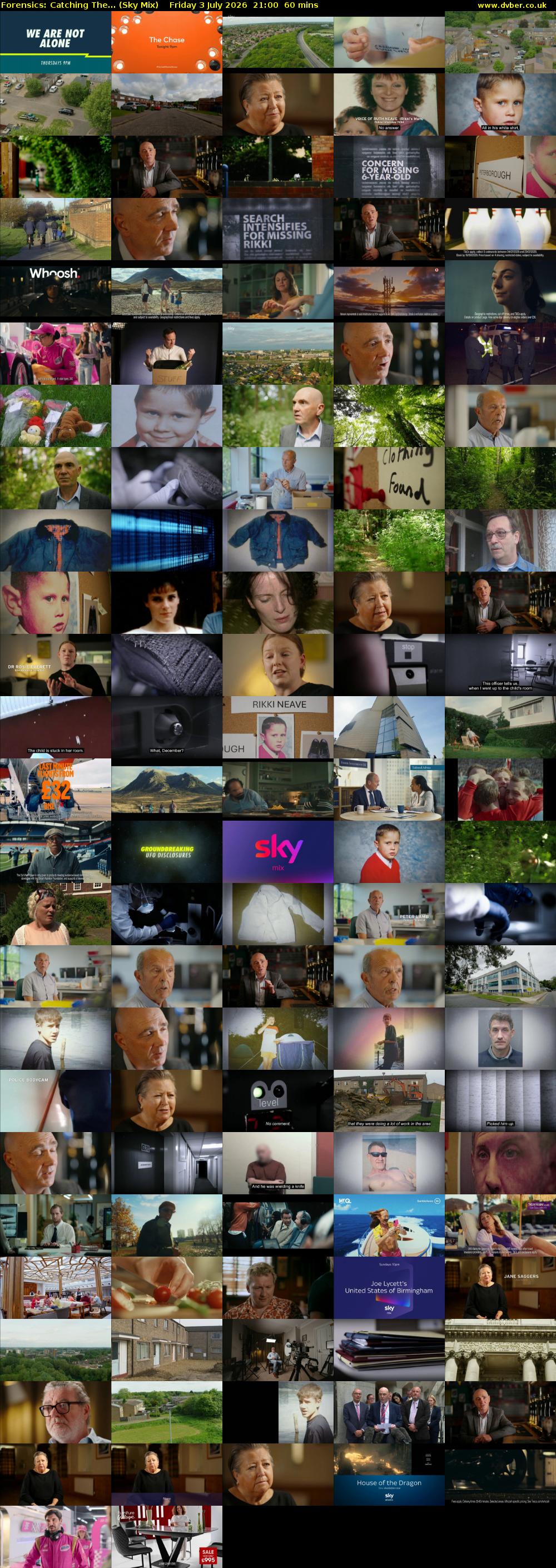 Forensics: Catching The... (Sky Mix) Friday 3 July 2026 21:00 - 22:00