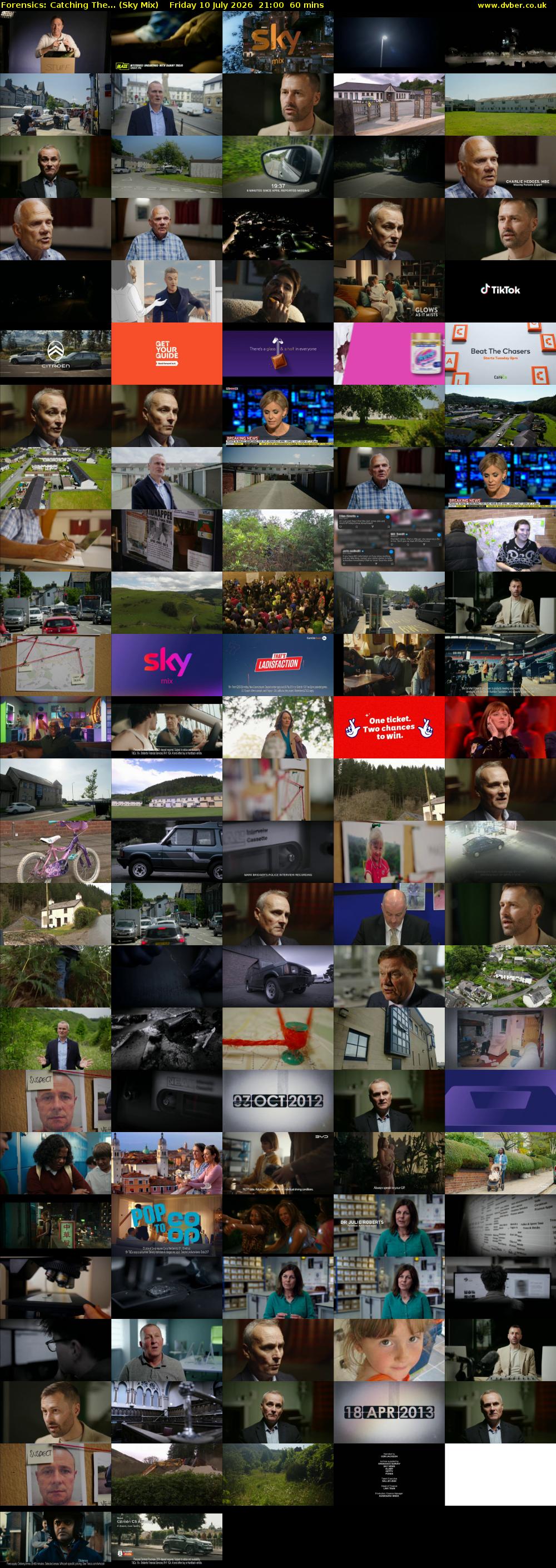 Forensics: Catching The... (Sky Mix) Friday 10 July 2026 21:00 - 22:00