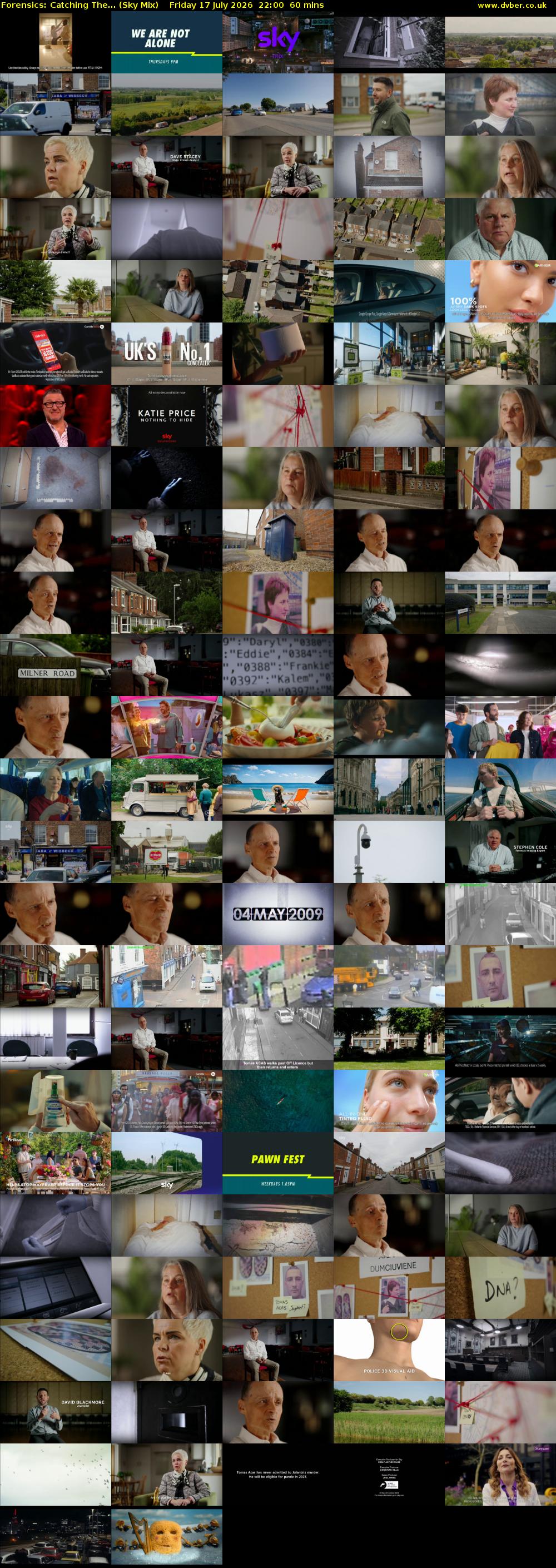 Forensics: Catching The... (Sky Mix) Friday 17 July 2026 22:00 - 23:00
