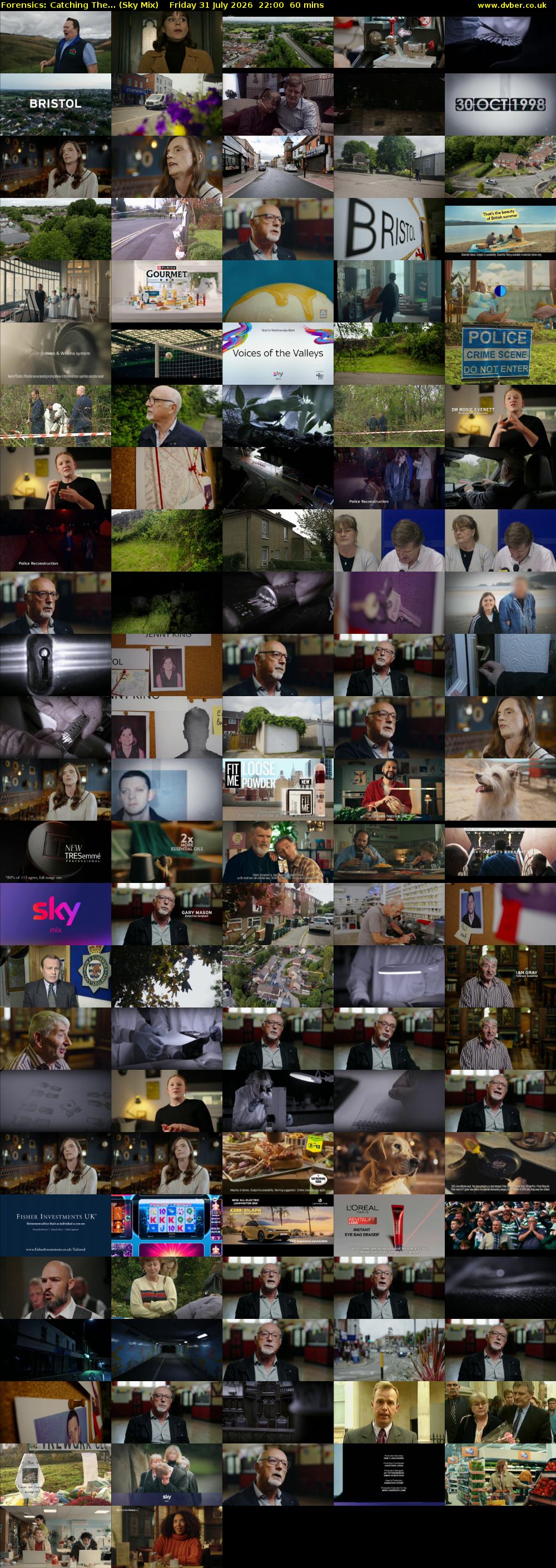 Forensics: Catching The... (Sky Mix) Friday 31 July 2026 22:00 - 23:00