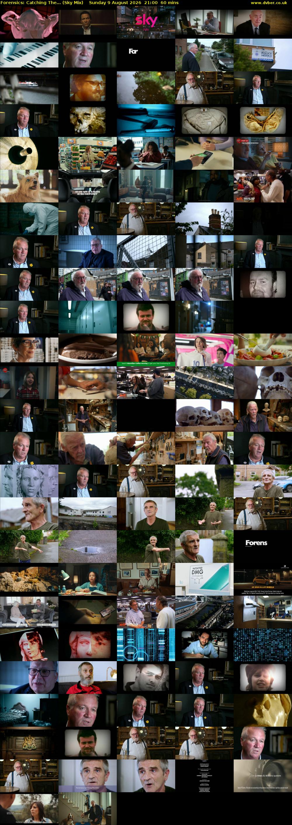 Forensics: Catching The... (Sky Mix) Sunday 9 August 2026 21:00 - 22:00