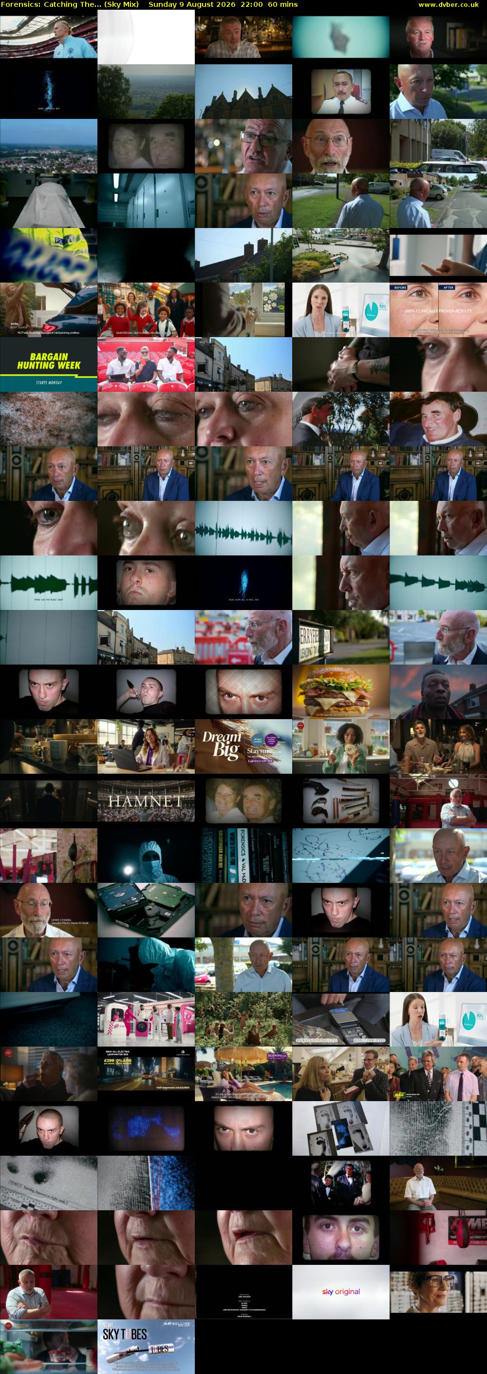 Forensics: Catching The... (Sky Mix) Sunday 9 August 2026 22:00 - 23:00