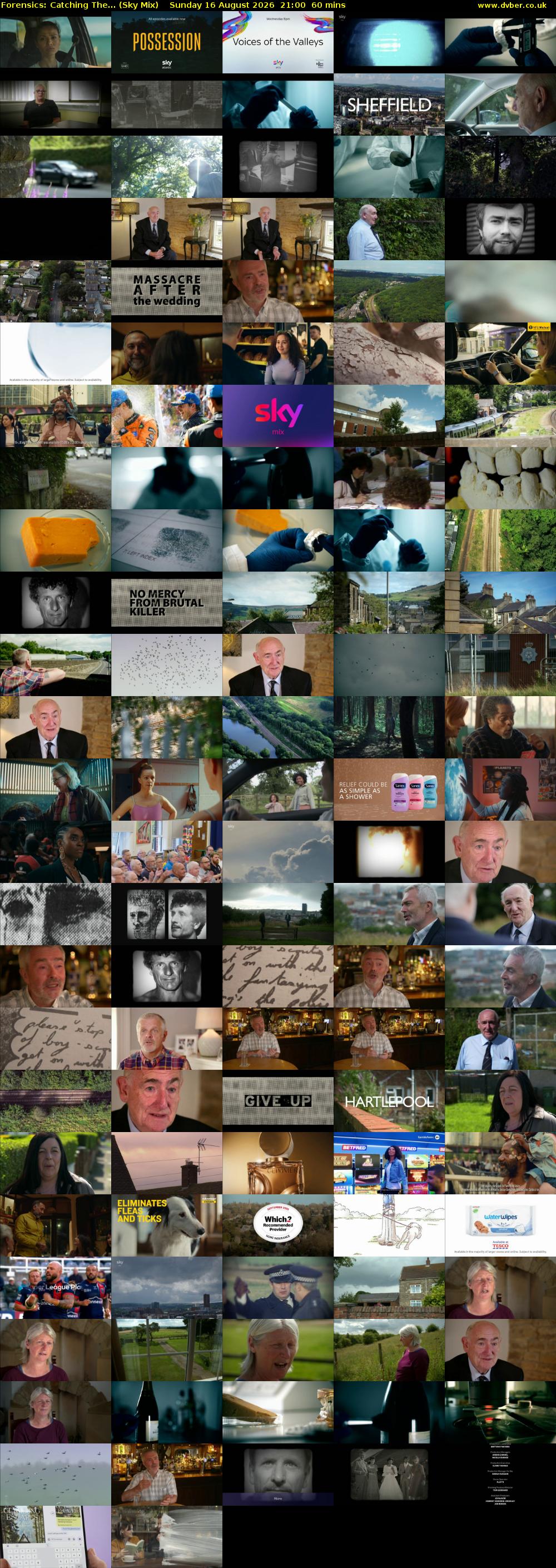 Forensics: Catching The... (Sky Mix) Sunday 16 August 2026 21:00 - 22:00