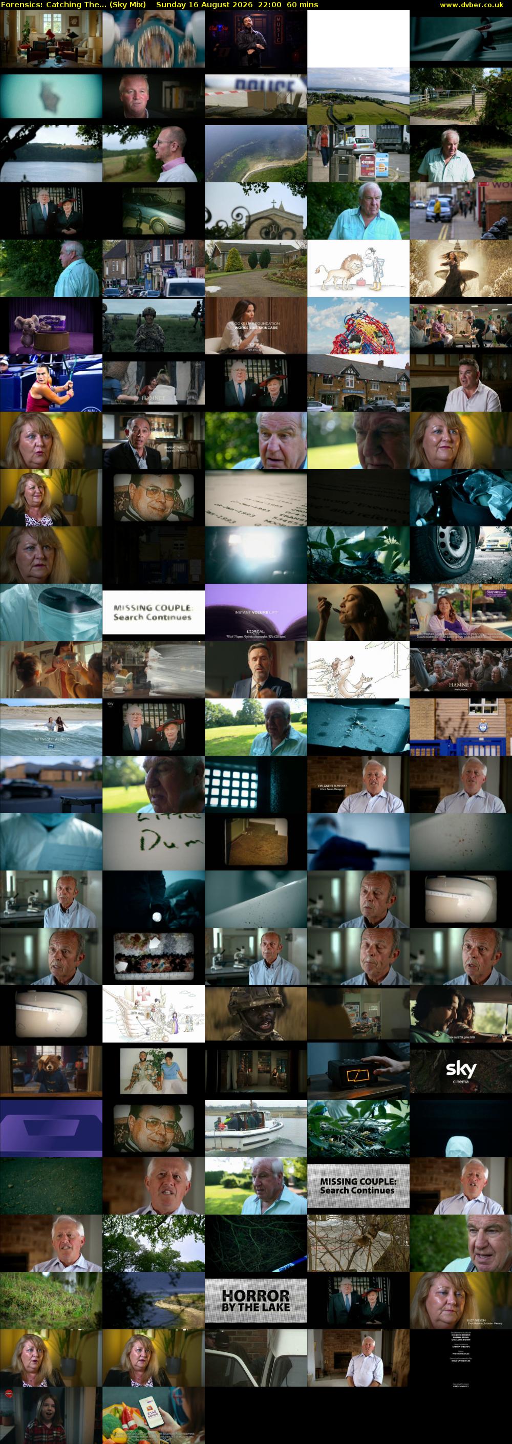 Forensics: Catching The... (Sky Mix) Sunday 16 August 2026 22:00 - 23:00