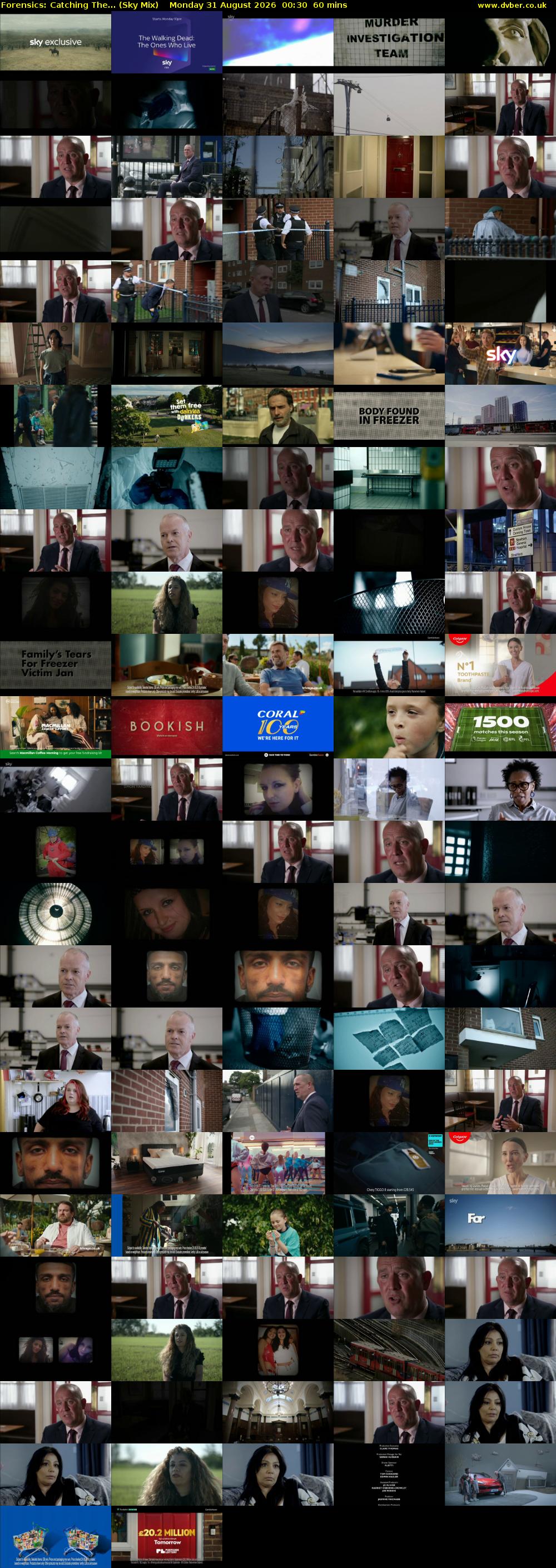 Forensics: Catching The... (Sky Mix) Monday 31 August 2026 00:30 - 01:30