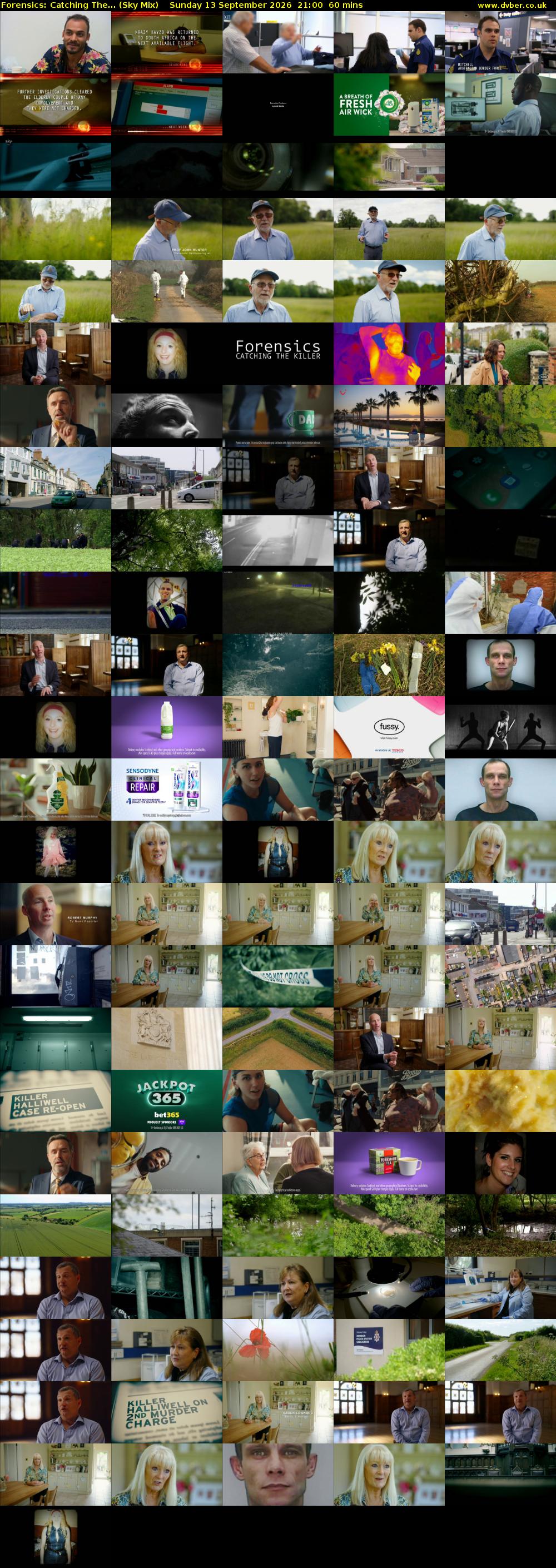 Forensics: Catching The... (Sky Mix) Sunday 13 September 2026 21:00 - 22:00