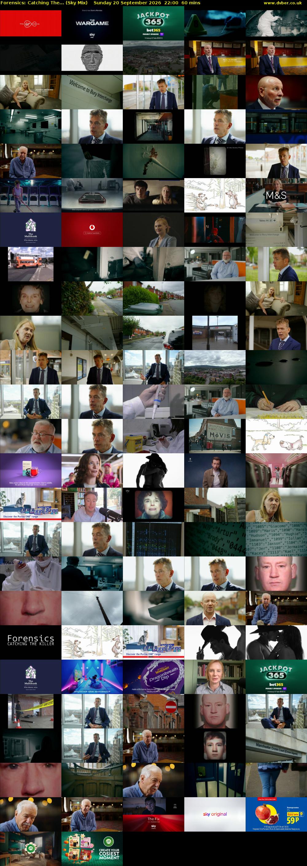 Forensics: Catching The... (Sky Mix) Sunday 20 September 2026 22:00 - 23:00