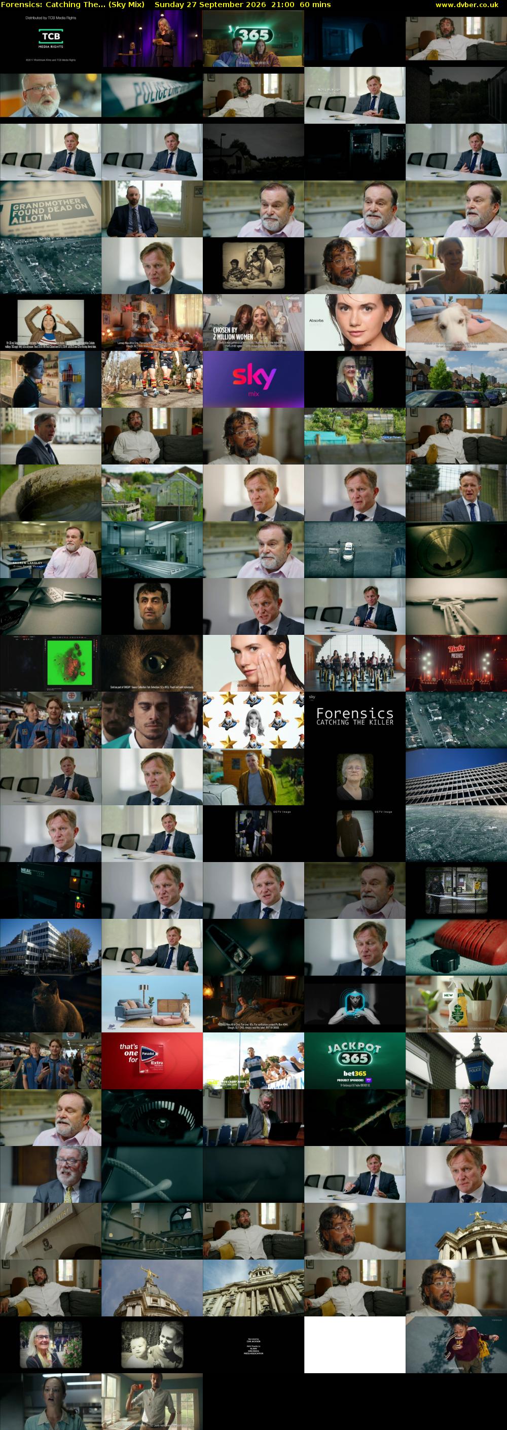 Forensics: Catching The... (Sky Mix) Sunday 27 September 2026 21:00 - 22:00