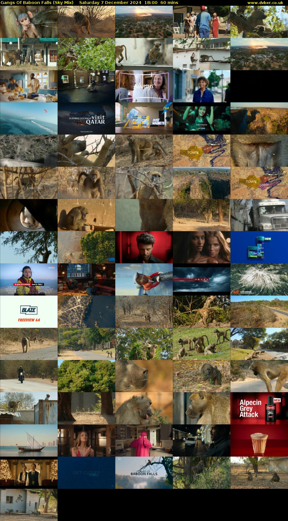 Gangs Of Baboon Falls (Sky Mix) Saturday 7 December 2024 18:00 - 19:00