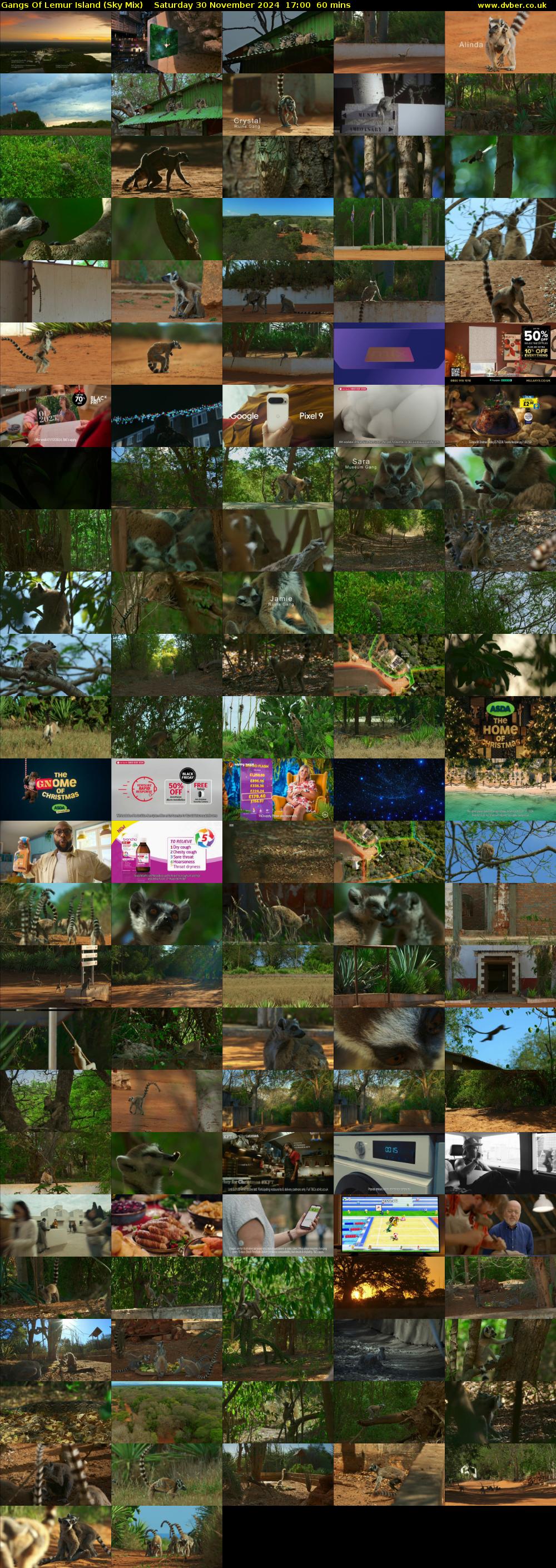 Gangs Of Lemur Island (Sky Mix) Saturday 30 November 2024 17:00 - 18:00
