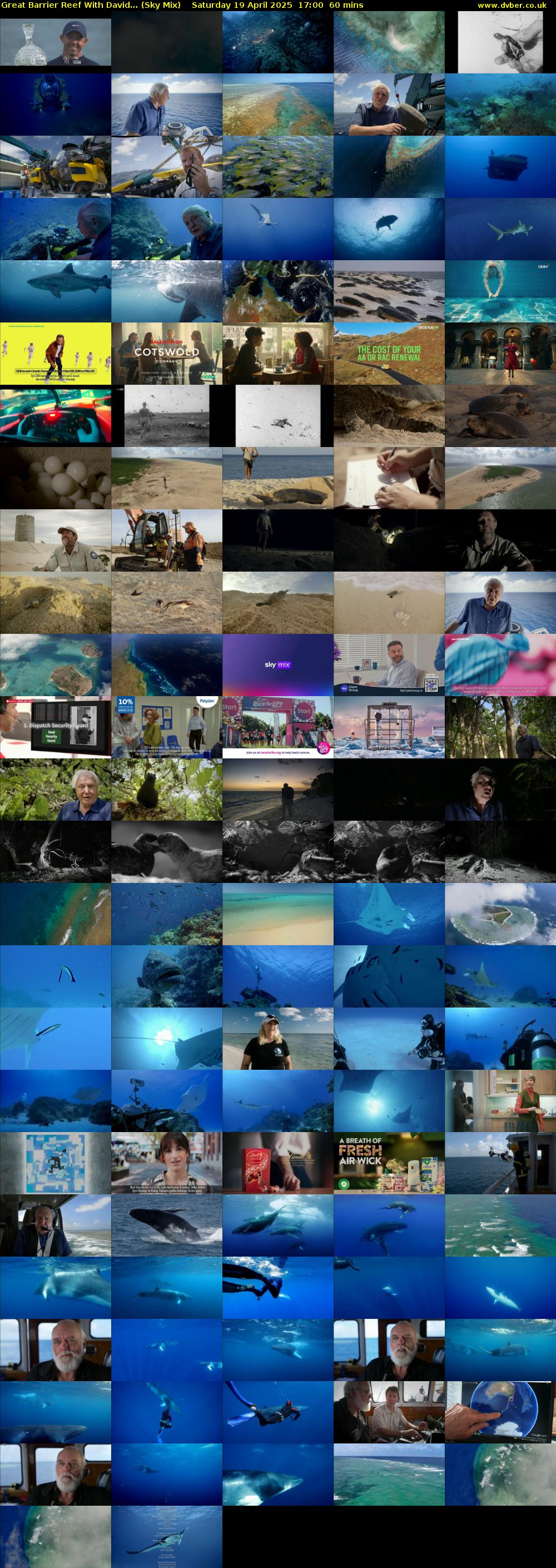 Great Barrier Reef With David... (Sky Mix) Saturday 19 April 2025 17:00 - 18:00