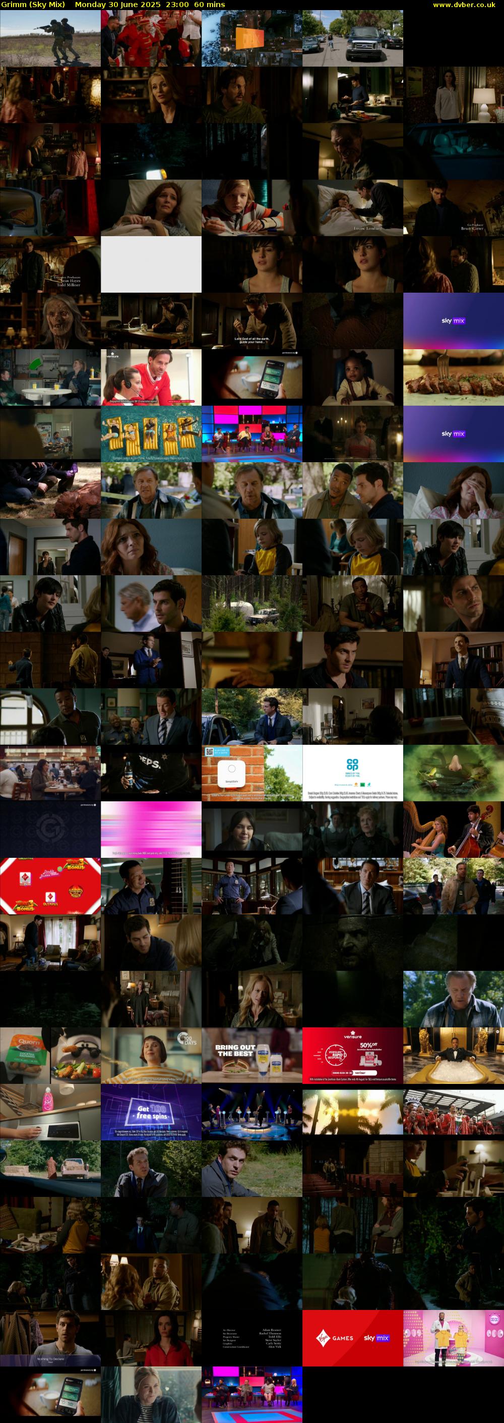 Grimm (Sky Mix) Monday 30 June 2025 23:00 - 00:00