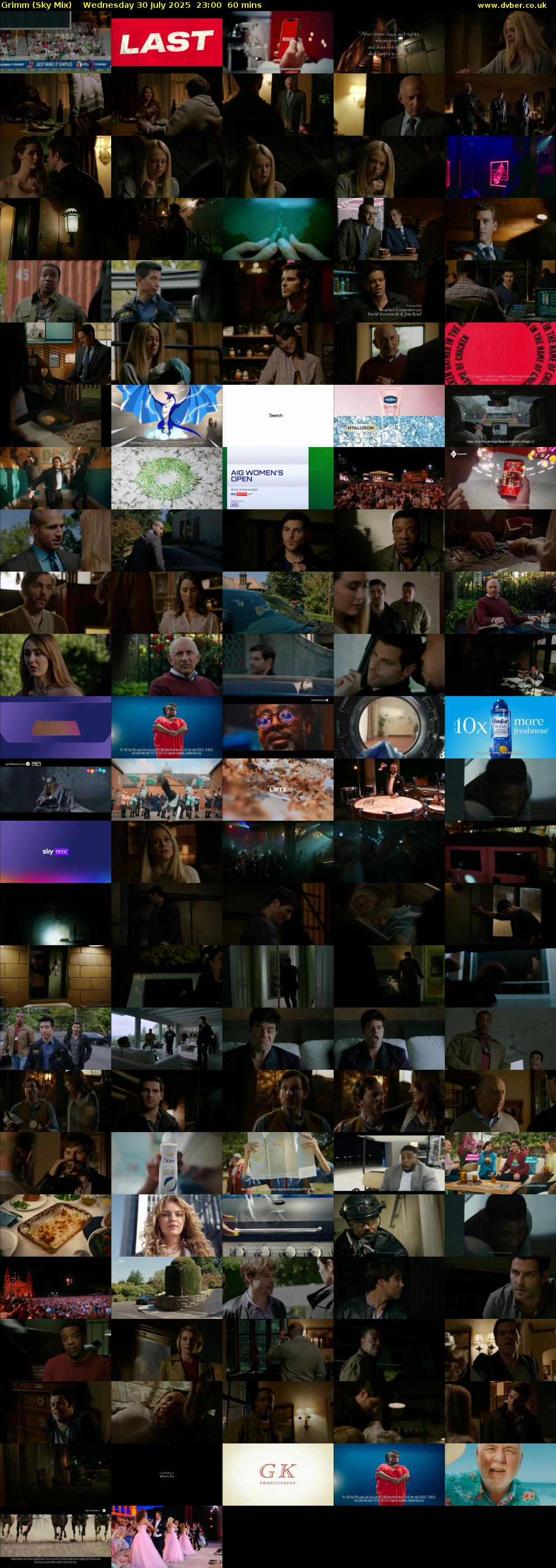 Grimm (Sky Mix) Wednesday 30 July 2025 23:00 - 00:00