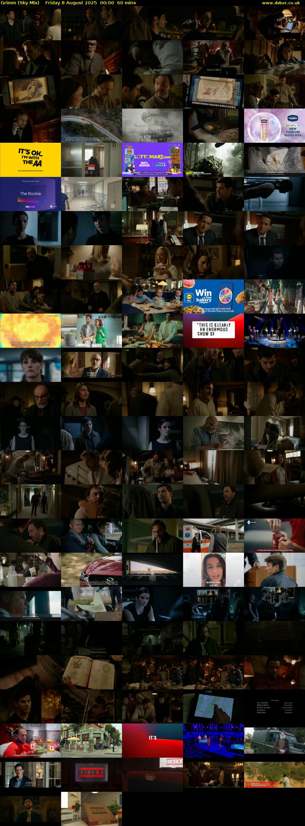 Grimm (Sky Mix) Friday 8 August 2025 00:00 - 01:00
