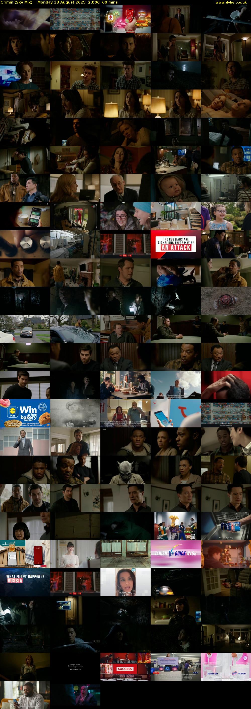Grimm (Sky Mix) Monday 18 August 2025 23:00 - 00:00