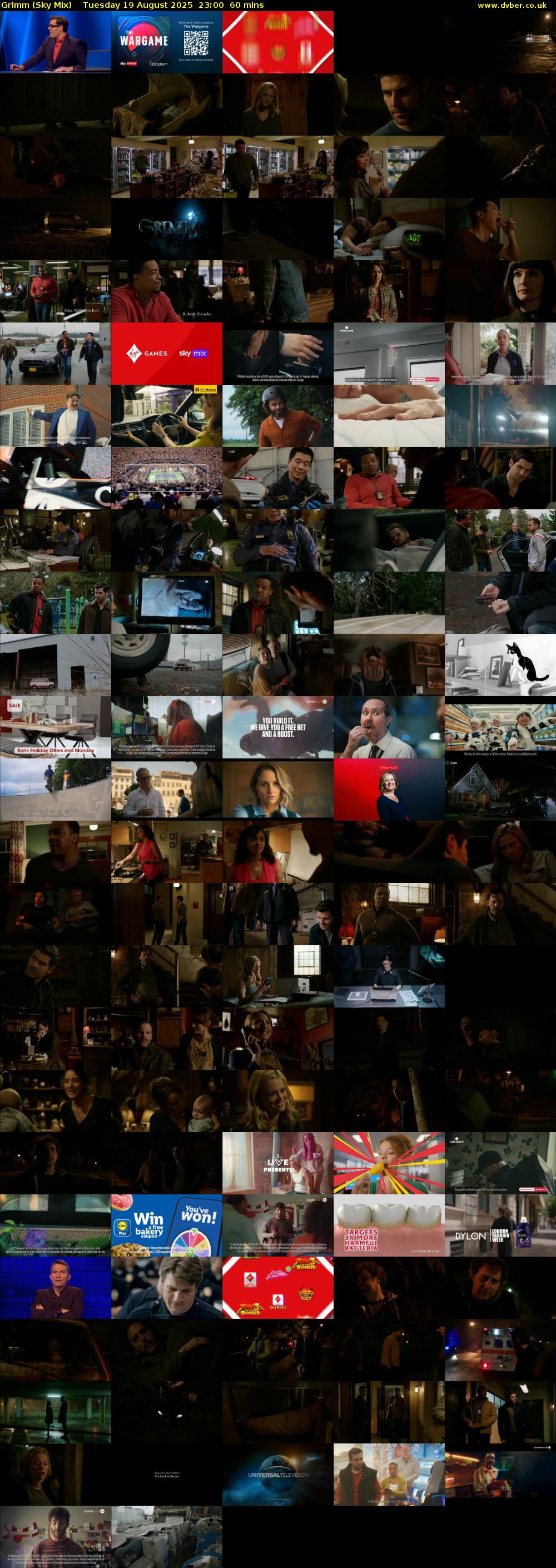 Grimm (Sky Mix) Tuesday 19 August 2025 23:00 - 00:00