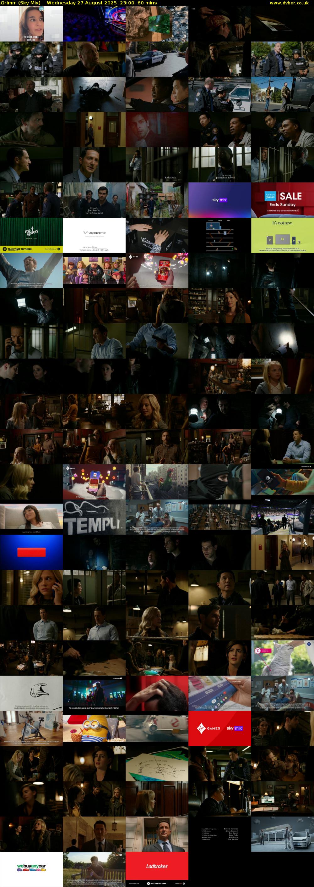 Grimm (Sky Mix) Wednesday 27 August 2025 23:00 - 00:00