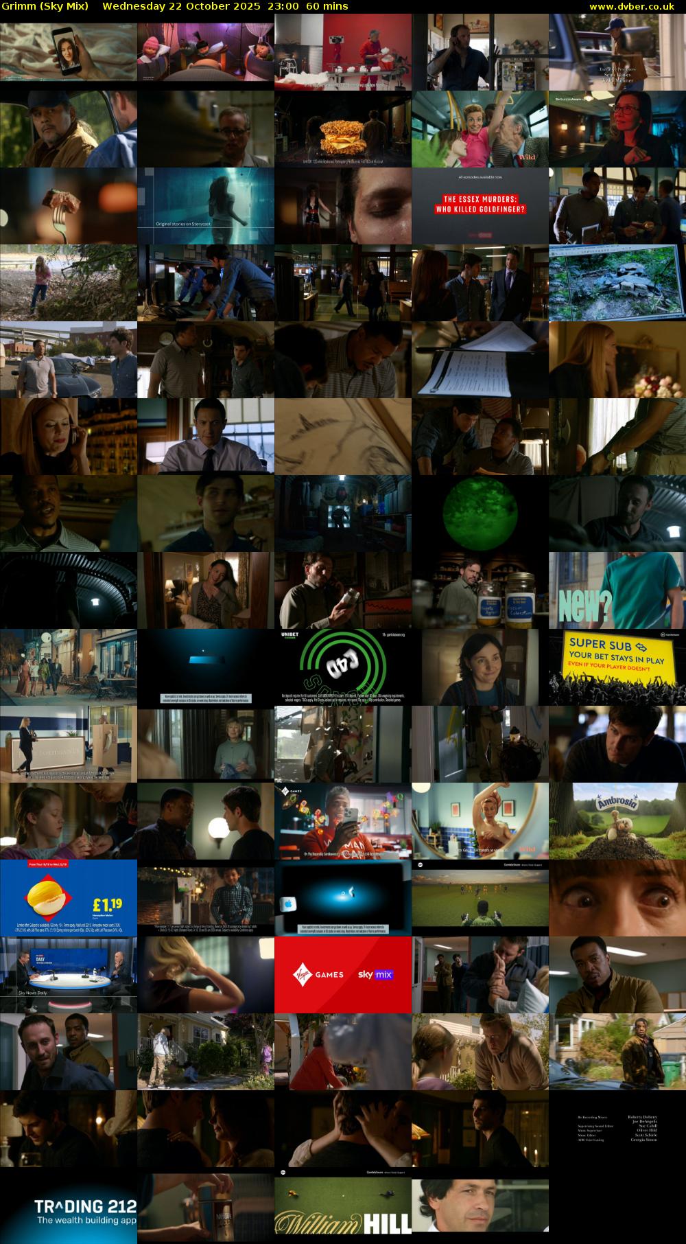 Grimm (Sky Mix) Wednesday 22 October 2025 23:00 - 00:00