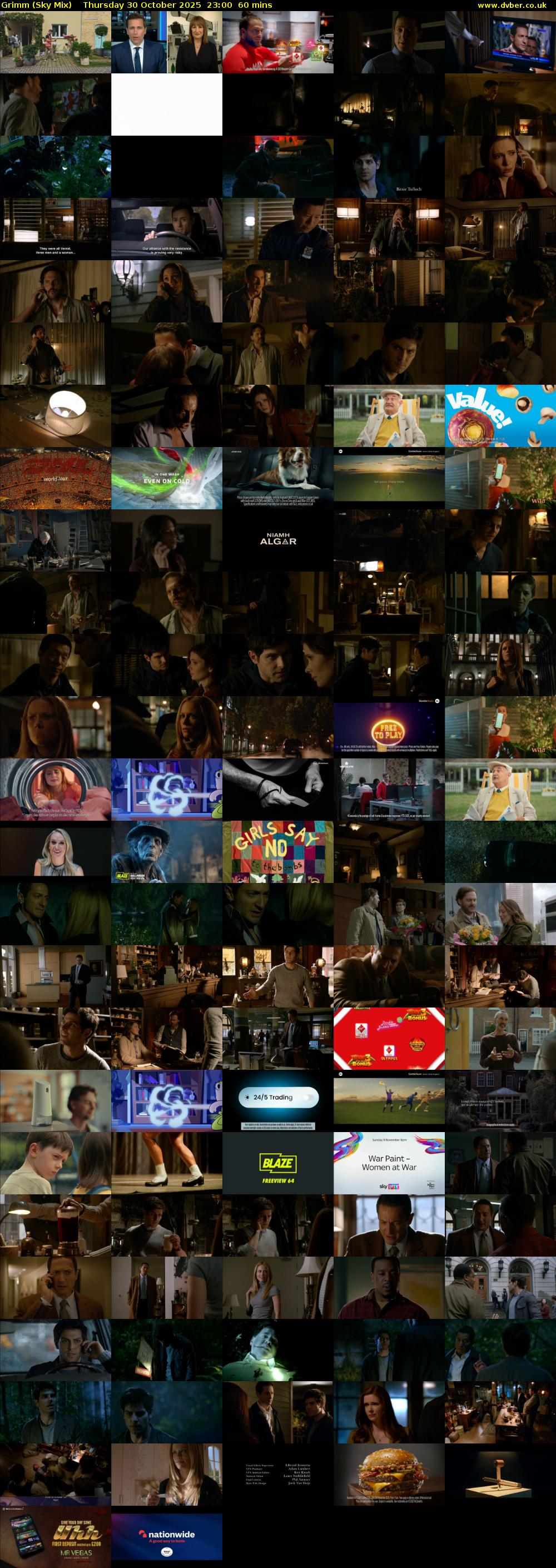 Grimm (Sky Mix) Thursday 30 October 2025 23:00 - 00:00