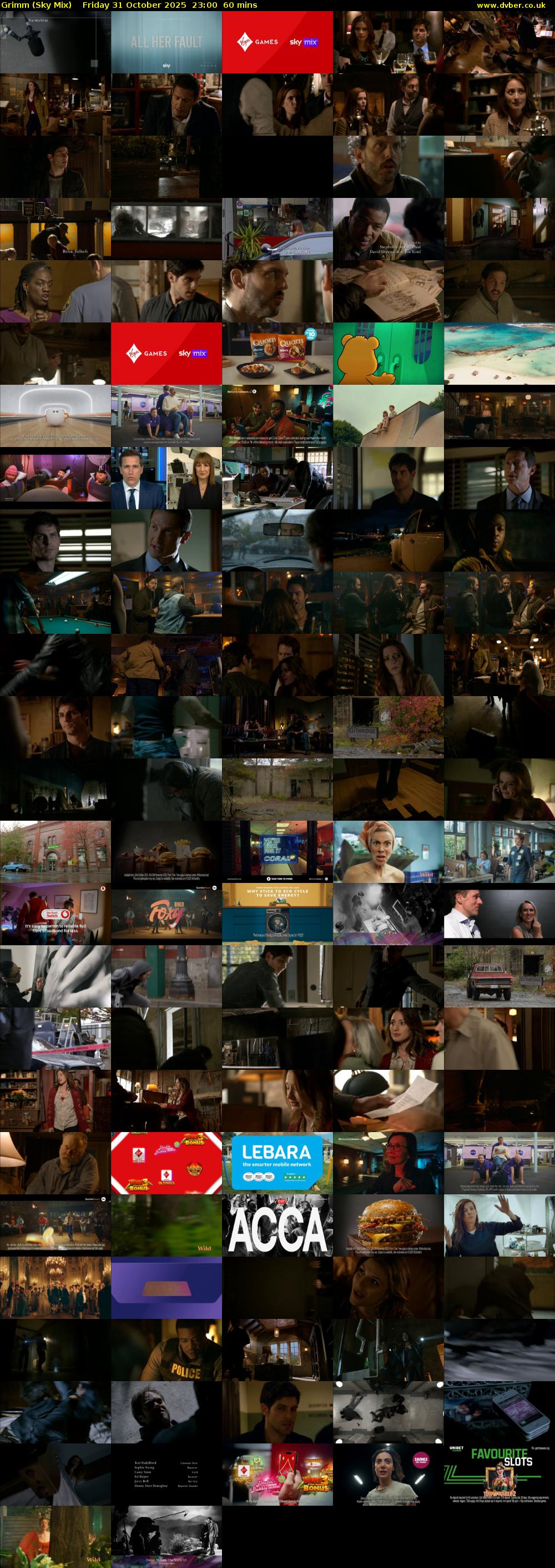 Grimm (Sky Mix) Friday 31 October 2025 23:00 - 00:00