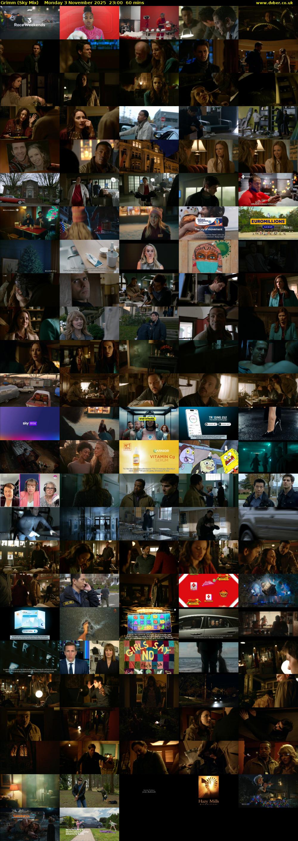 Grimm (Sky Mix) Monday 3 November 2025 23:00 - 00:00