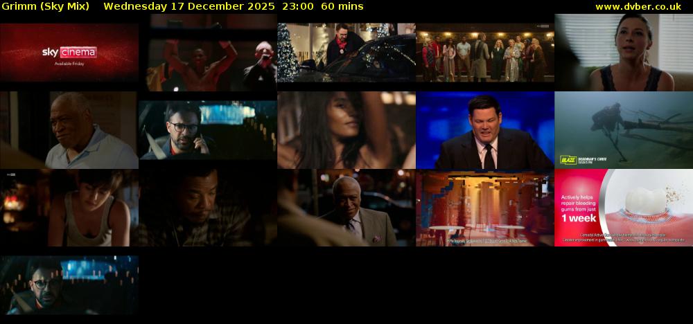 Grimm (Sky Mix) Wednesday 17 December 2025 23:00 - 00:00