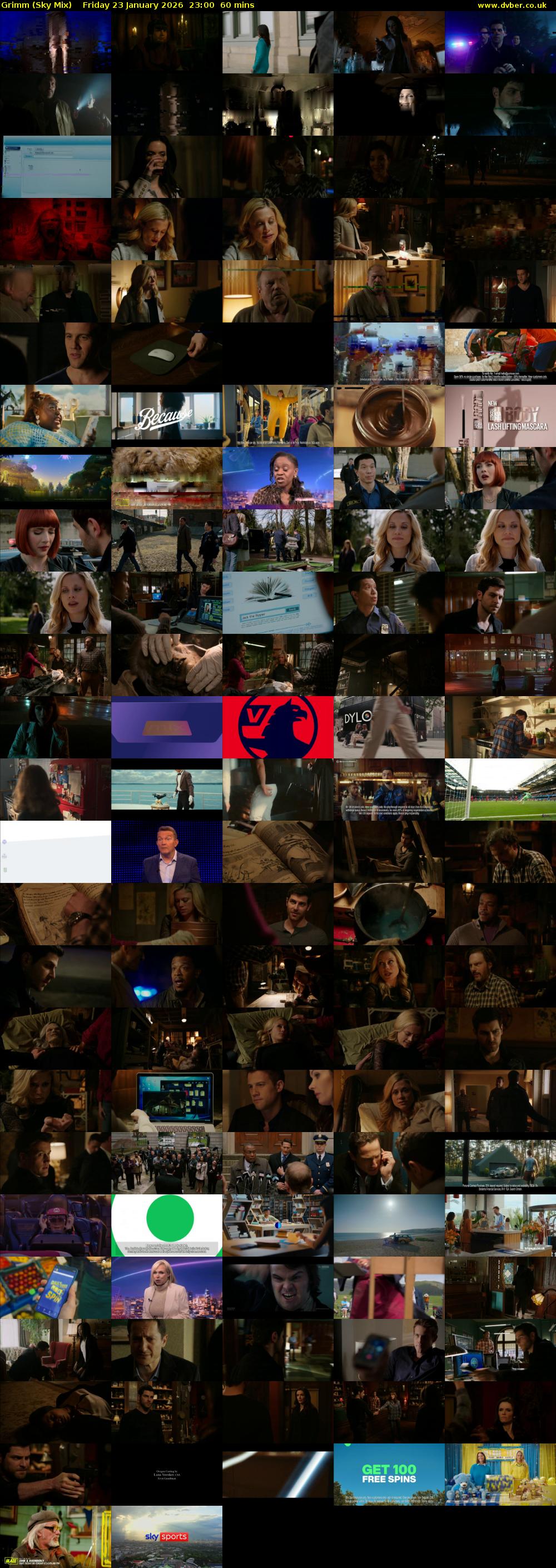 Grimm (Sky Mix) Friday 23 January 2026 23:00 - 00:00