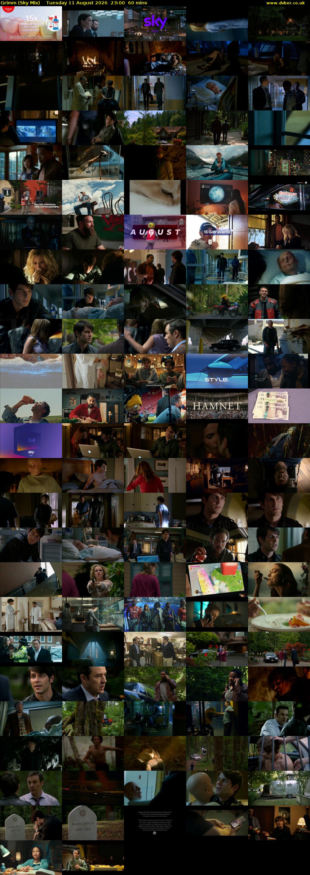 Grimm (Sky Mix) Tuesday 11 August 2026 23:00 - 00:00