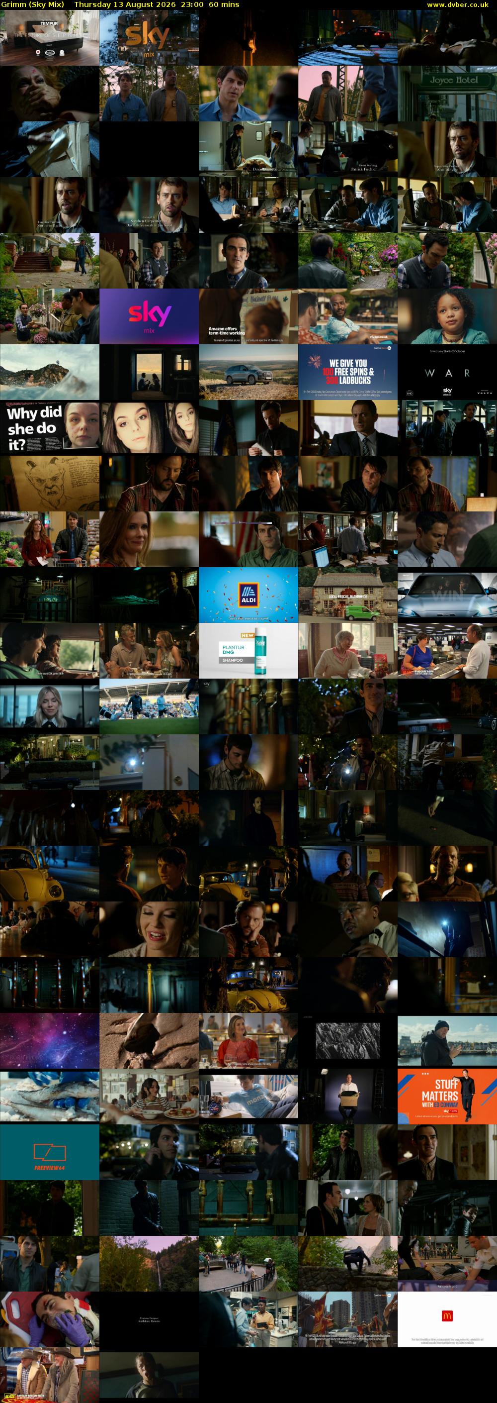 Grimm (Sky Mix) Thursday 13 August 2026 23:00 - 00:00