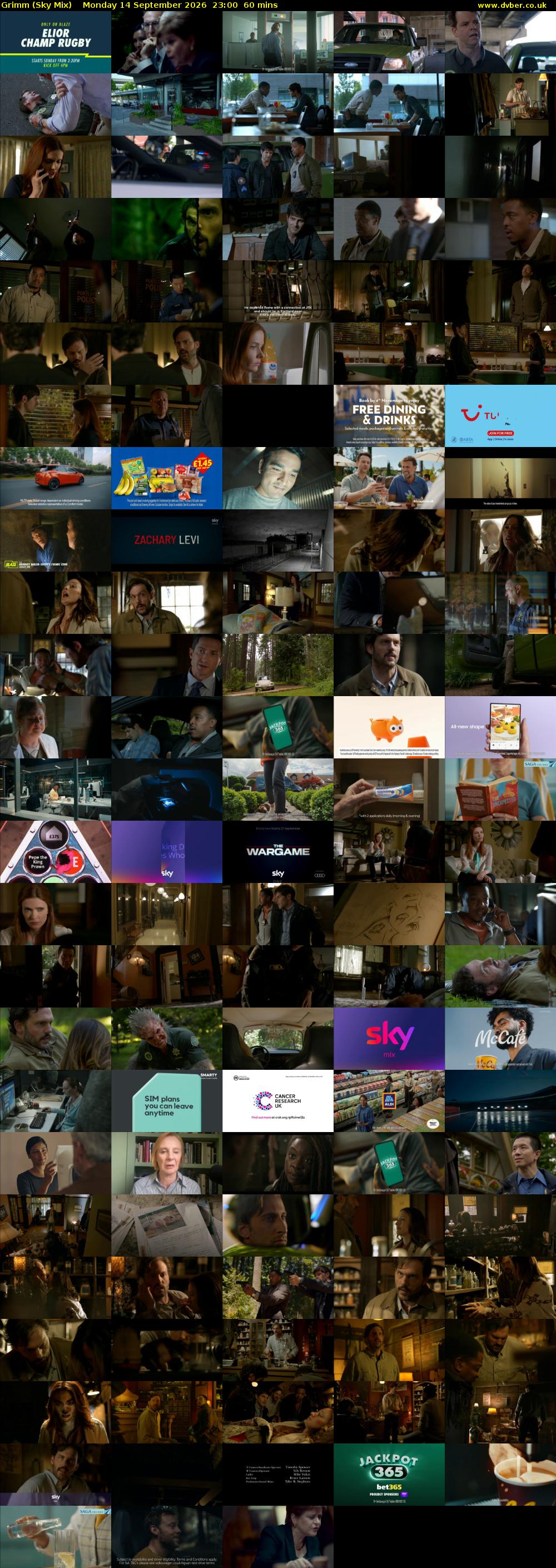 Grimm (Sky Mix) Monday 14 September 2026 23:00 - 00:00