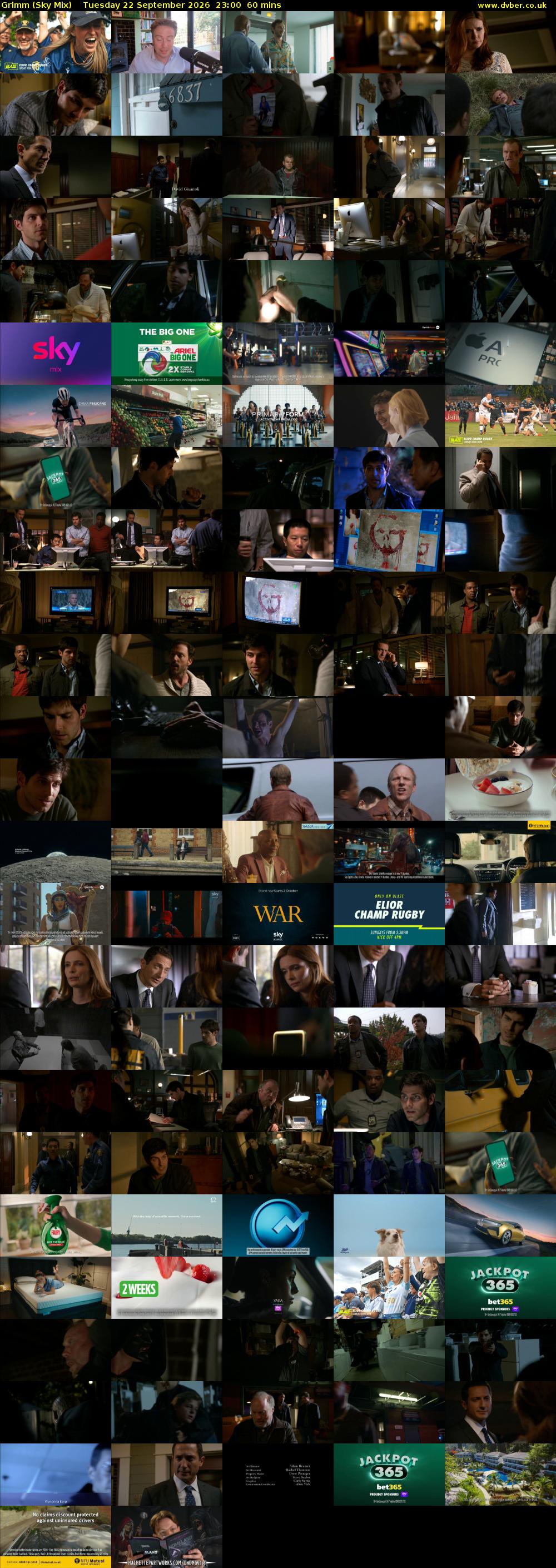 Grimm (Sky Mix) Tuesday 22 September 2026 23:00 - 00:00