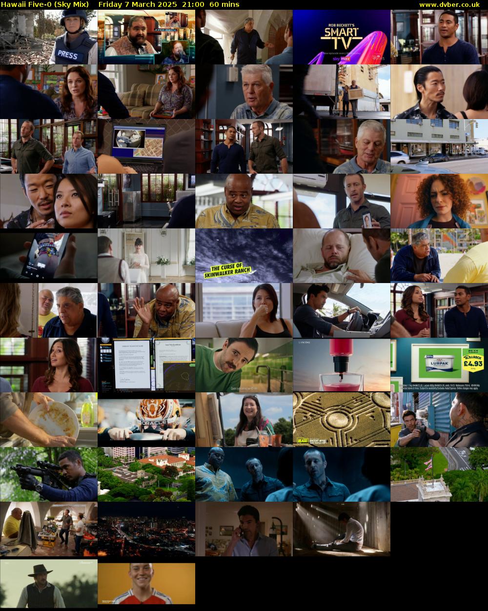 Hawaii Five-0 (Sky Mix) Friday 7 March 2025 21:00 - 22:00