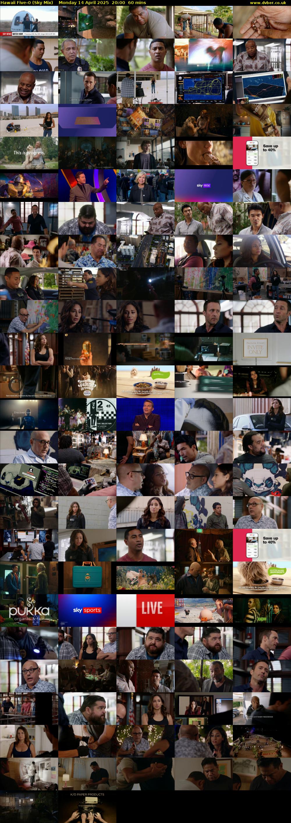 Hawaii Five-0 (Sky Mix) Monday 14 April 2025 20:00 - 21:00