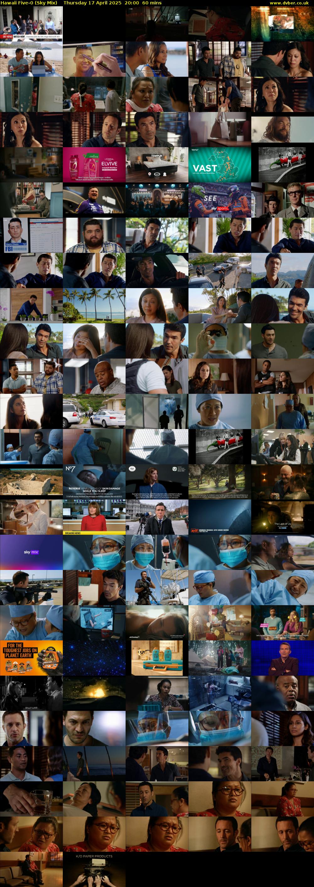 Hawaii Five-0 (Sky Mix) Thursday 17 April 2025 20:00 - 21:00