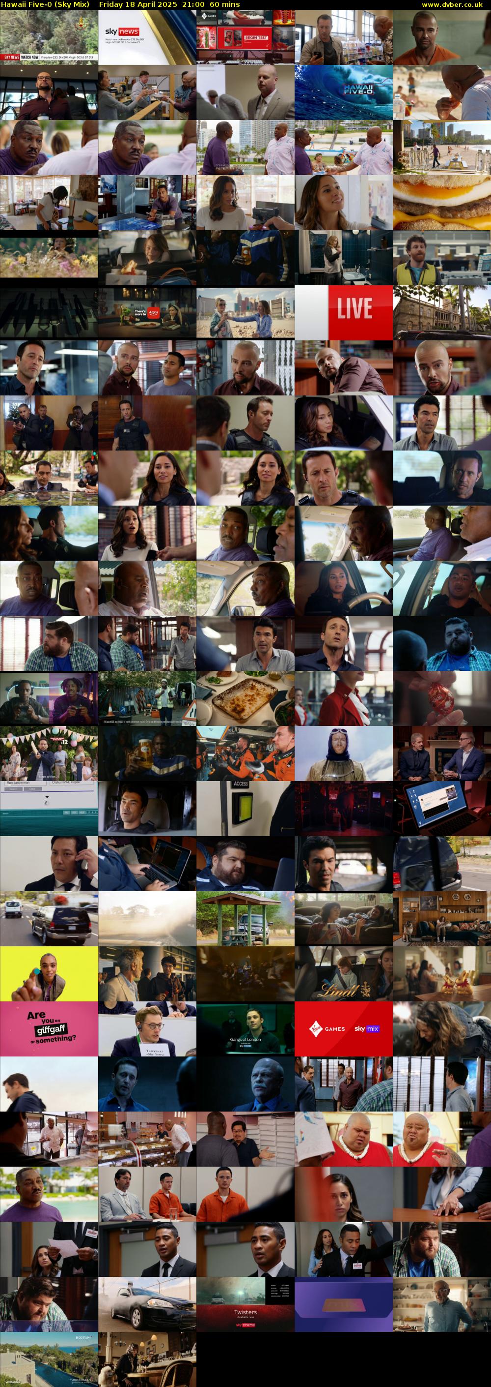 Hawaii Five-0 (Sky Mix) Friday 18 April 2025 21:00 - 22:00