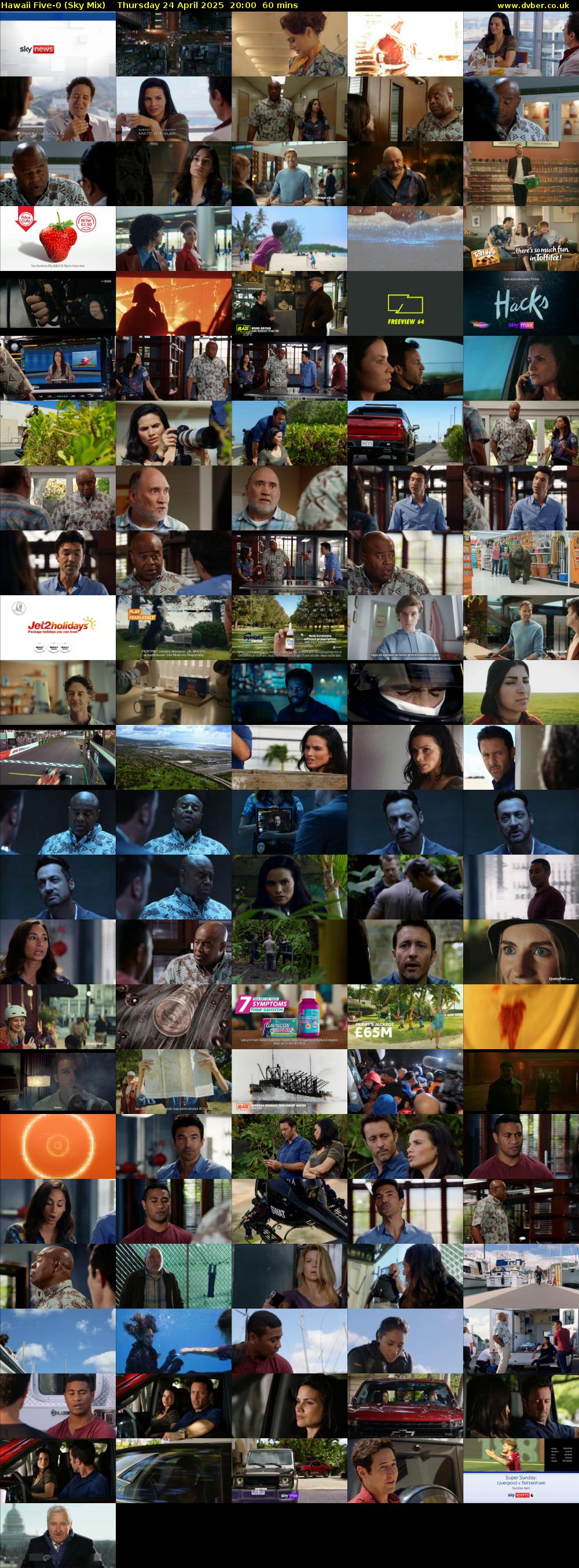 Hawaii Five-0 (Sky Mix) Thursday 24 April 2025 20:00 - 21:00