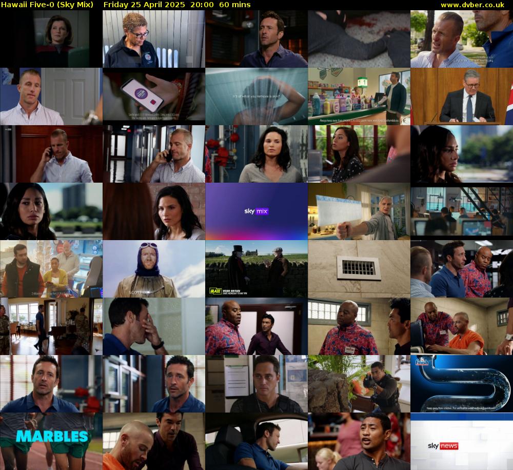 Hawaii Five-0 (Sky Mix) Friday 25 April 2025 20:00 - 21:00