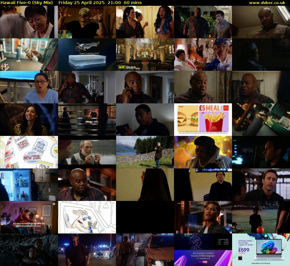 Hawaii Five-0 (Sky Mix) Friday 25 April 2025 21:00 - 22:00