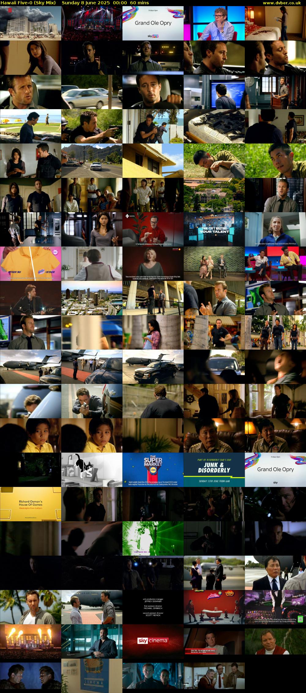 Hawaii Five-0 (Sky Mix) Sunday 8 June 2025 00:00 - 01:00