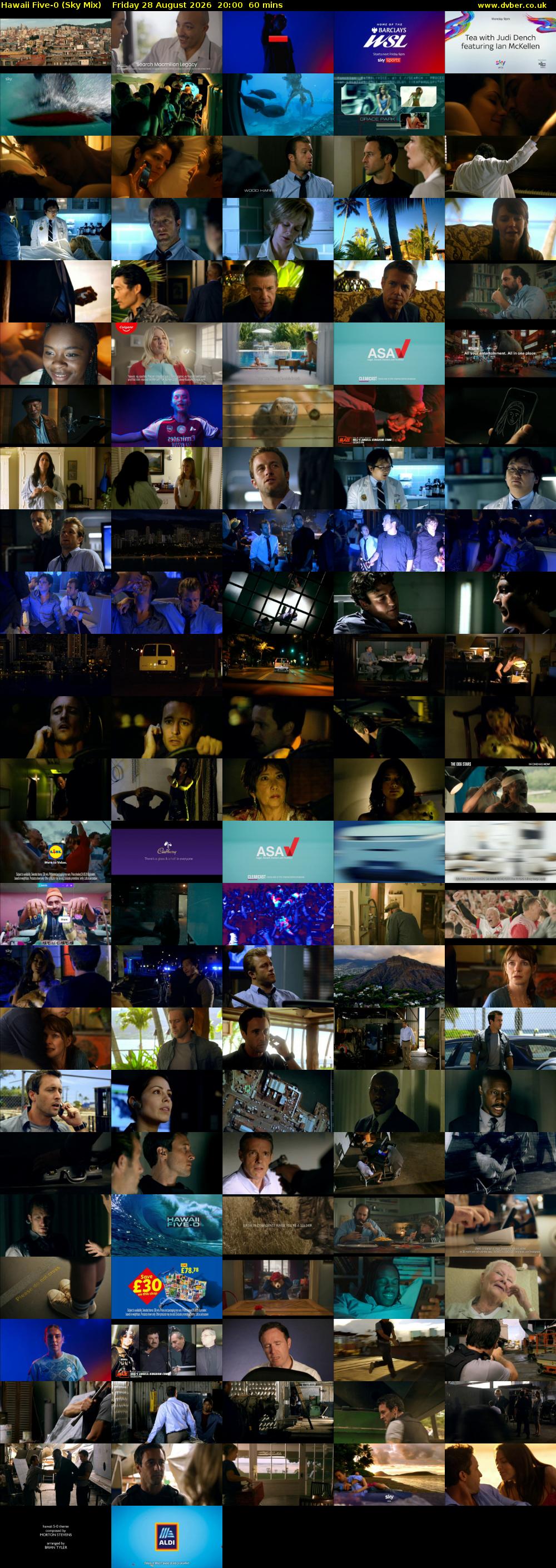 Hawaii Five-0 (Sky Mix) Friday 28 August 2026 20:00 - 21:00