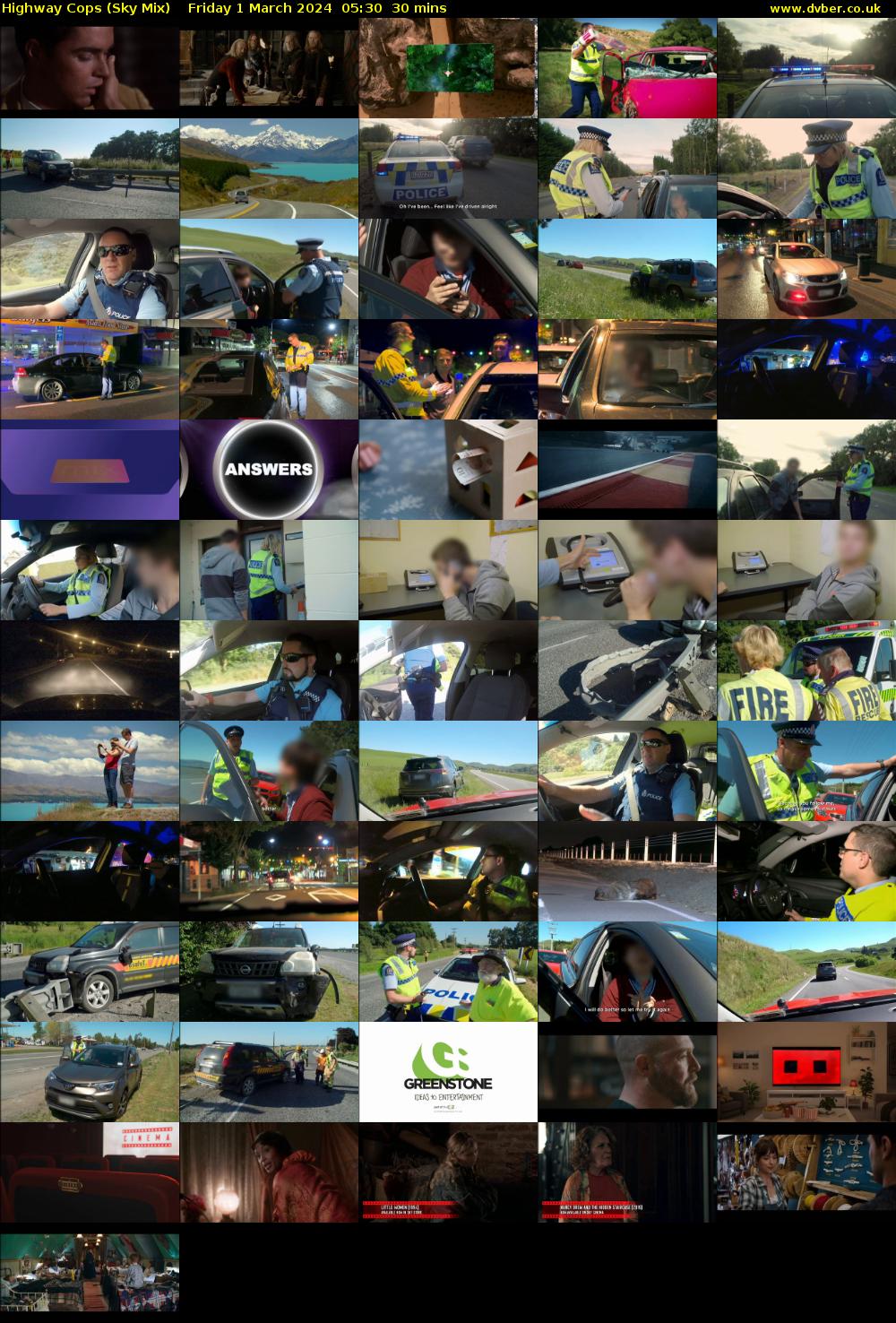 Highway Cops (Sky Mix) Friday 1 March 2024 05:30 - 06:00