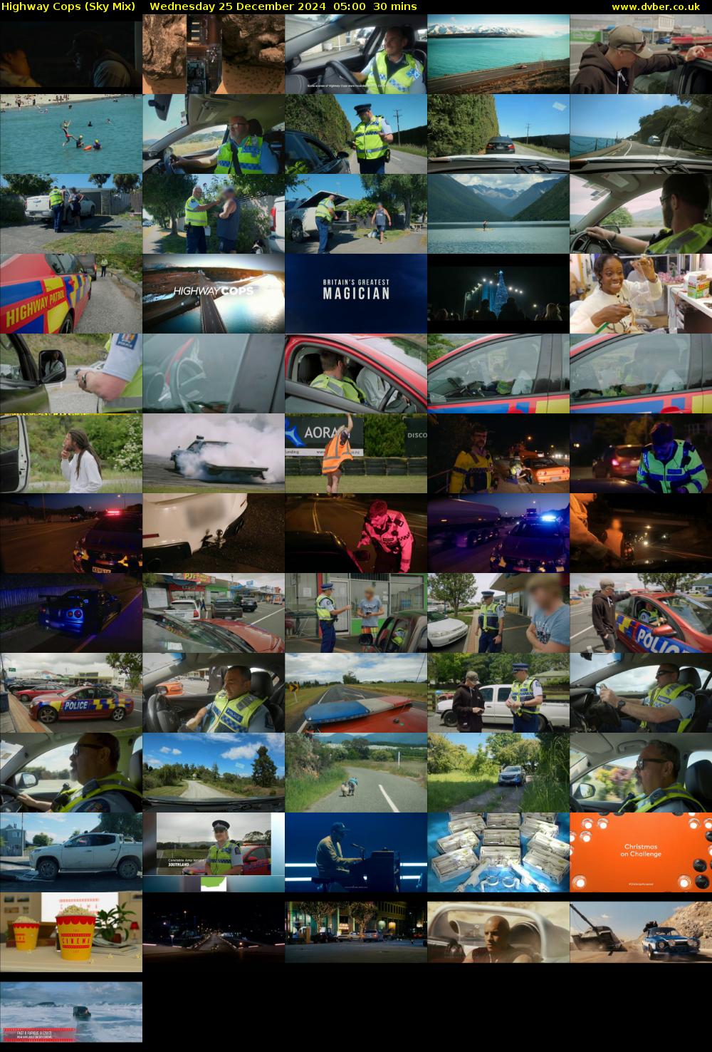Highway Cops (Sky Mix) Wednesday 25 December 2024 05:00 - 05:30
