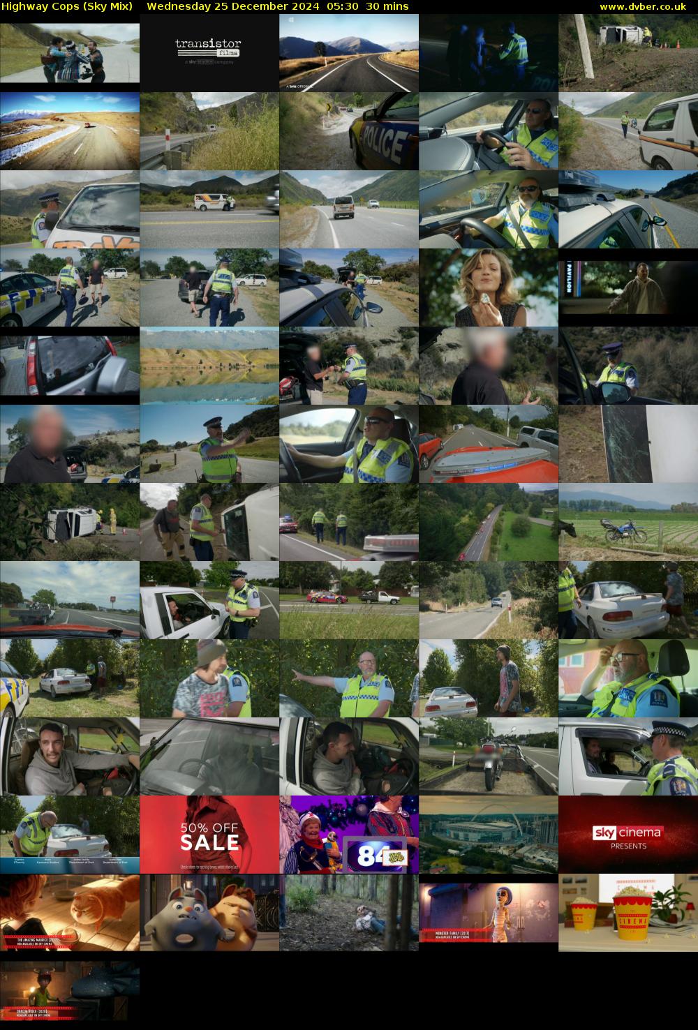 Highway Cops (Sky Mix) Wednesday 25 December 2024 05:30 - 06:00
